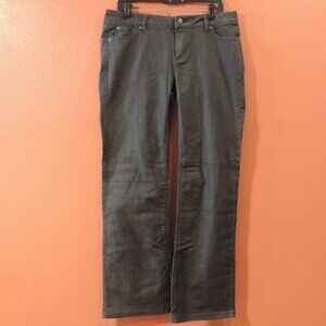 Prana Jeans NEW Woman Size 12 Gray Pockets Outdoor Ranch Yard Work Jeans